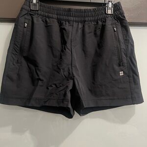 Sweaty Betty Black Athletic Shorts Lightweight Elastic Waist